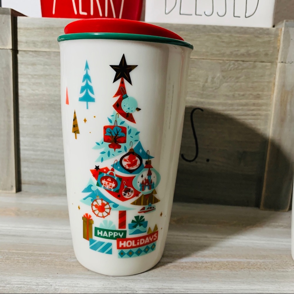 Disneyland 2019 Holiday Starbucks Ceramic Tumbler
